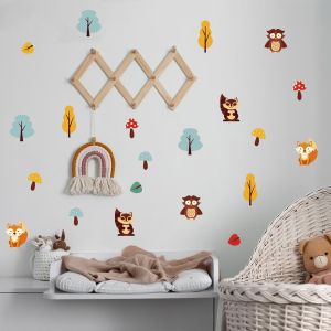 Kids wall stickers Forest animals pattern