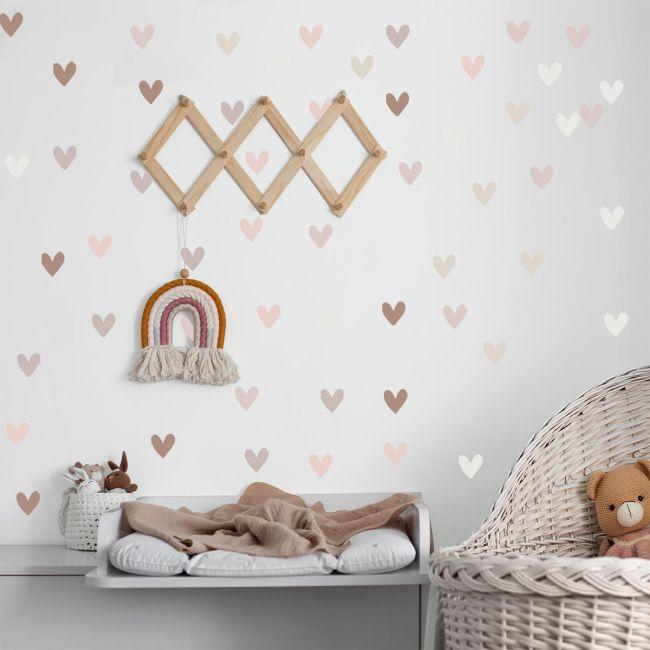 Kids wall stickers Boho hearts