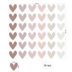 Kids wall stickers Boho hearts