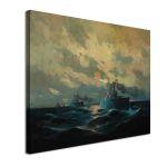 Canvas print The Averof, head of the Greek fleet, Hatzis V