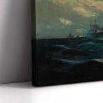 Canvas print The Averof, head of the Greek fleet, Hatzis V