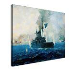 Canvas print The Averof in battle, Hatzis B