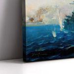 Canvas print The Averof in battle, Hatzis B