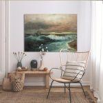 Canvas print Ship in the waves, Hatzis V