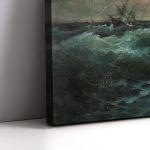 Canvas print Ship in the waves, Hatzis V