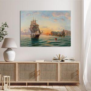 Canvas print Sunset in the bay Hatzis B Framed canvas View 1 2