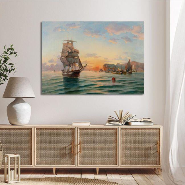Canvas print Sunset in the bay, Hatzis B
