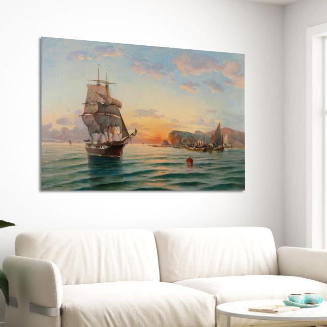 Canvas print Sunset in the bay, Hatzis B