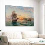 Canvas print Sunset in the bay, Hatzis B
