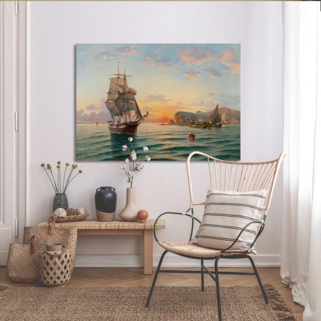 Canvas print Sunset in the bay, Hatzis B