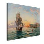 Canvas print Sunset in the bay, Hatzis B
