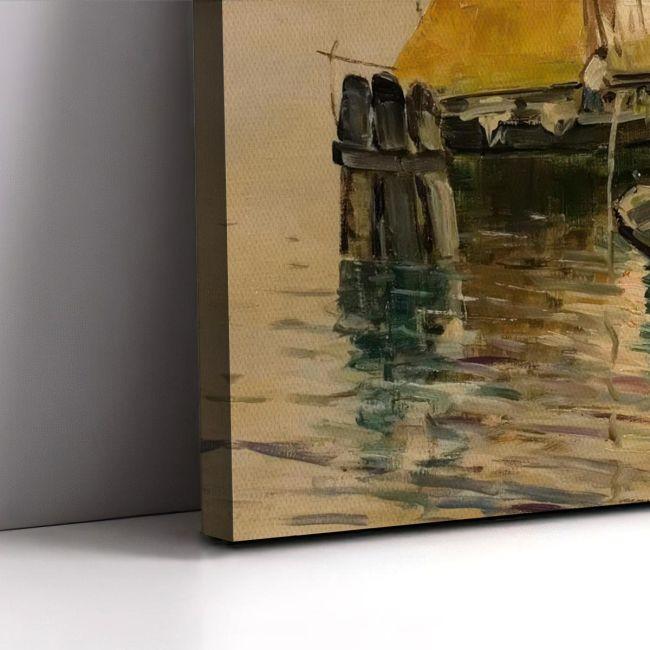 Canvas print Boats in calm waters, Hatzis B