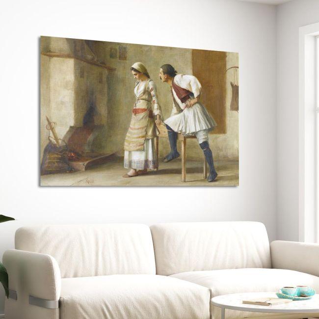 Canvas print The courting, Rallis