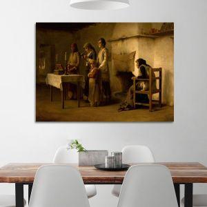 Canvas print Prayer before communion in Megara, Rallis