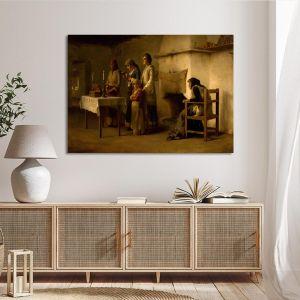 Canvas print Prayer before communion in Megara Rallis Framed canvas View 1 2
