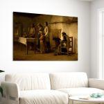 Canvas print Prayer before communion in Megara, Rallis