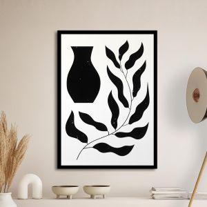 Leaves line art I, Poster