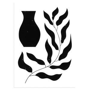 Leaves line art I, Poster 2