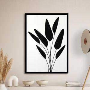 Leaves line art II, Poster