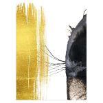 Gold black abstract II αφίσα κάδρο  Αφίσα