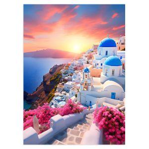 Beautiful sunset of Santorini, Poster 2