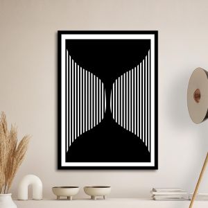 Abstract hourglass αφίσα κάδρο  Αφίσα πόστερ με μαύρη κορνίζα