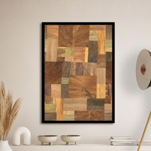Wooden mosaic I, poster