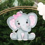 Wooden figure Elephant watercolor