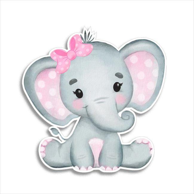 Wooden figure Elephant watercolor