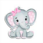 Wooden figure Elephant watercolor