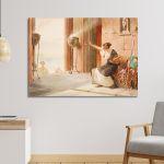 Canvas print Flower seller in the Parthenon, Rallis