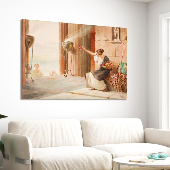 Canvas print Flower seller in the Parthenon, Rallis