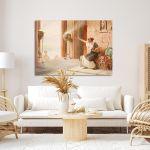 Canvas print Flower seller in the Parthenon, Rallis