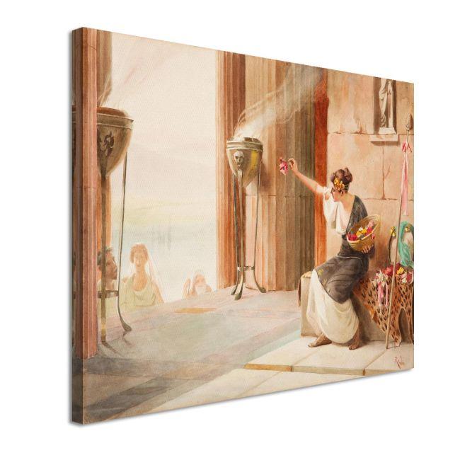 Canvas print Flower seller in the Parthenon, Rallis