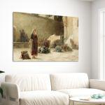 Canvas print The Square of the Holy Sepulcher in Jerusalem (study), Rallis