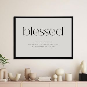 Blessed αφίσα κάδρο  Αφίσα πόστερ με μαύρη κορνίζα