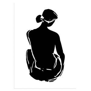 Woman's painting αφίσα κάδρο  Αφίσα πόστερ με μαύρη κορνίζα 2