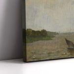 Canvas print Boats on the river Scheldt, Pantazis