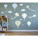 Kids wall stickersBalloons in the night sky