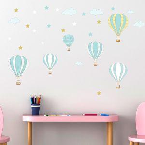 Kids wall stickersBalloons in the night sky 2 2