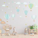 Kids wall stickersBalloons in the night sky 2
