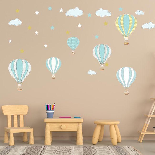 Kids wall stickersBalloons in the night sky 2