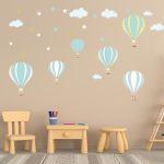 Kids wall stickersBalloons in the night sky 2