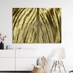 Golden leaf closeup, Poster