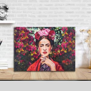 Πίνακας σε καμβά Προσφορά 60x40 cm, Flowered Frida