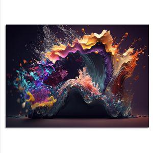 Creamy waves αφίσα κάδρο  Αφίσα πόστερ με μαύρη κορνίζα 2