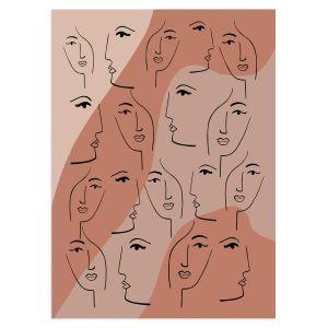  Faces αφίσα κάδρο  Αφίσα πόστερ με μαύρη κορνίζα 2