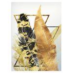 Feathers and triangles αφίσα κάδρο  Αφίσα