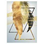 Feathers and triangles I, poster