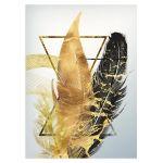 Feathers and triangles II, poster